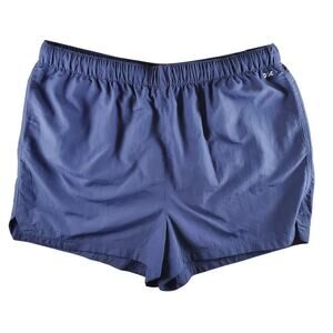 DSG High Rise Notched Woven Athletic Shorts Inkspot Blue Womens XL New